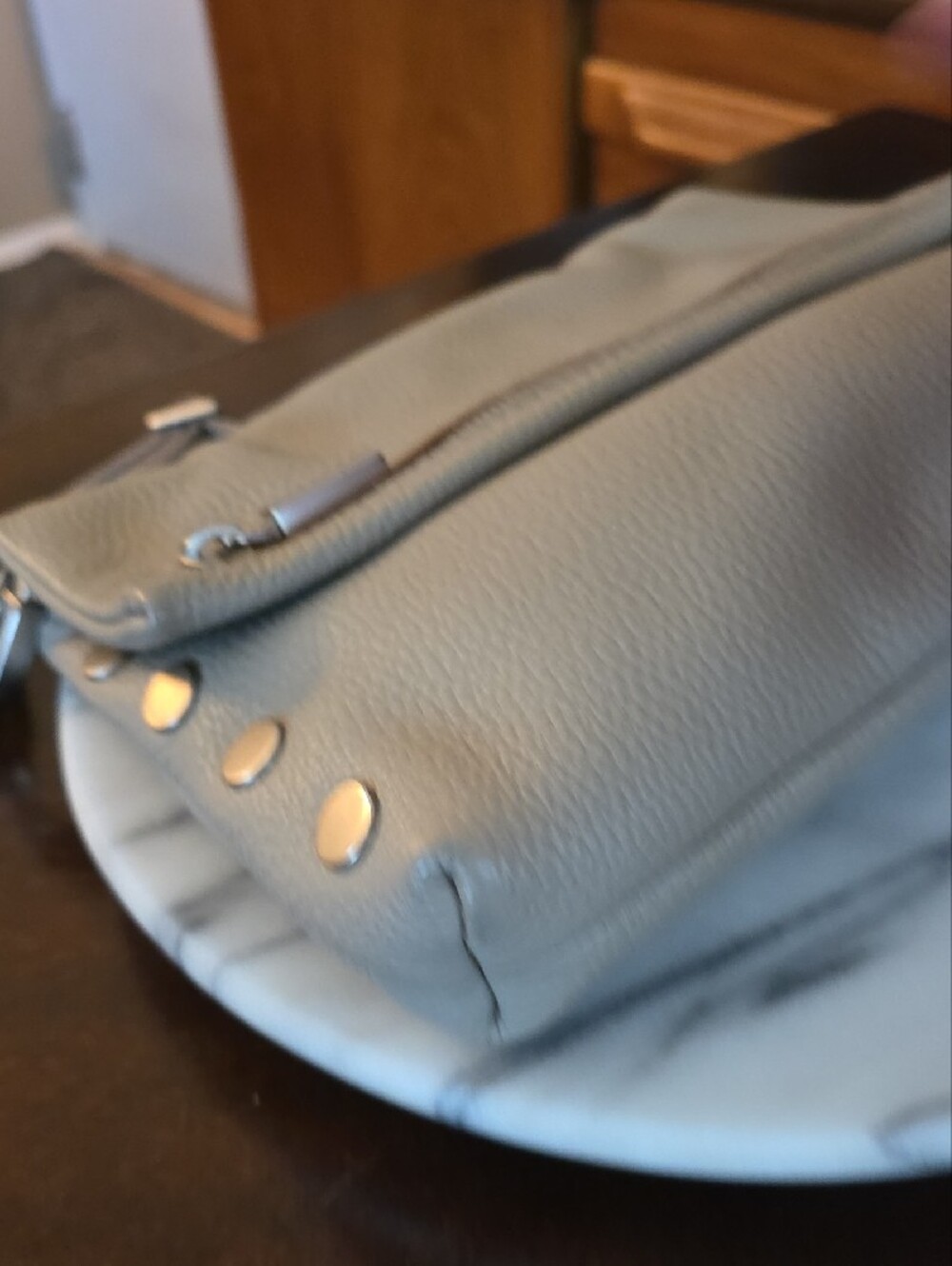 Hammitt Small VIP Neutral Taupe Leather Crossbody Bag - Picture 9 of 17
